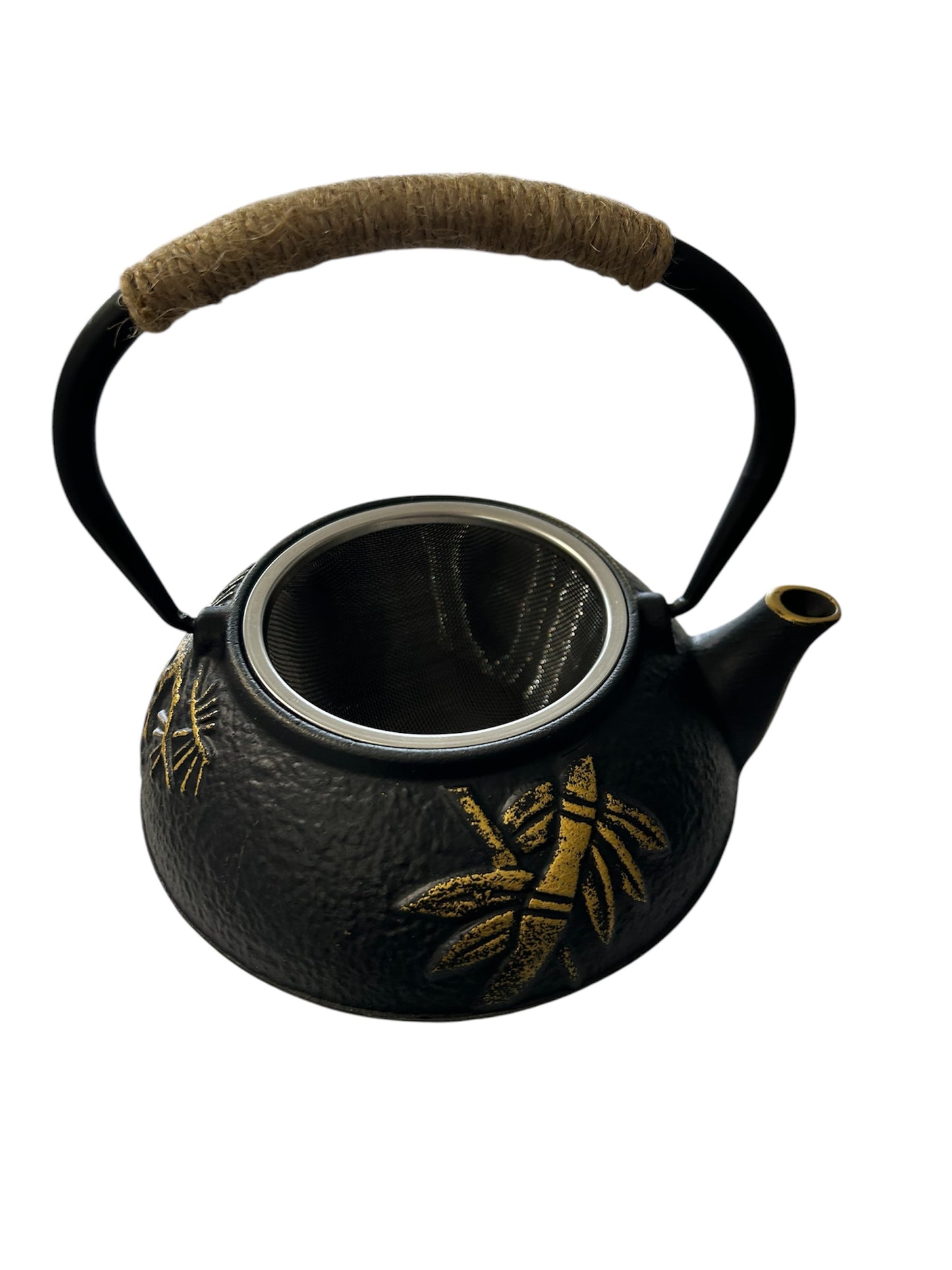 Théière du Bambou d’Or – Fonte d’acier 750 ml