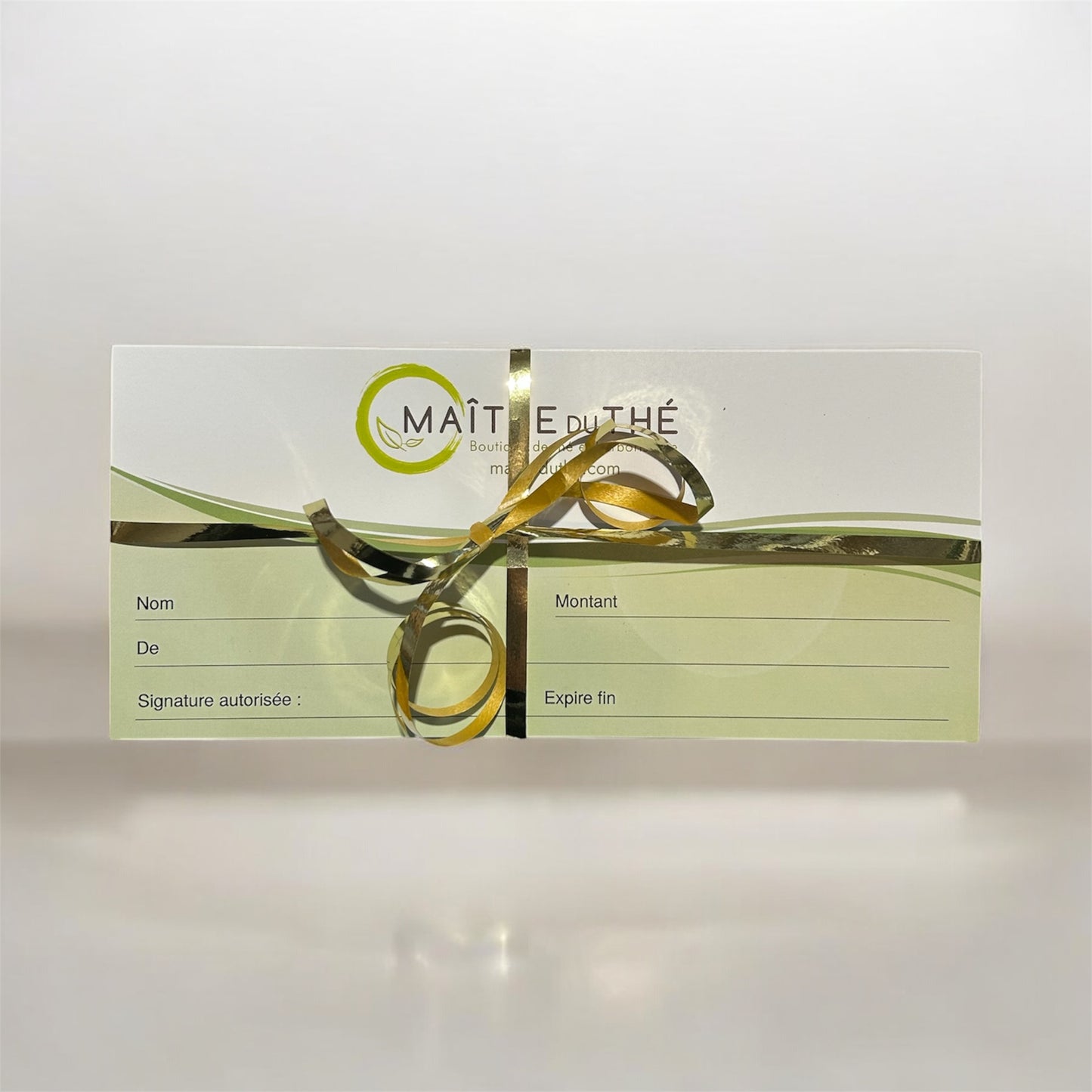 Certificat cadeau Maître du thé