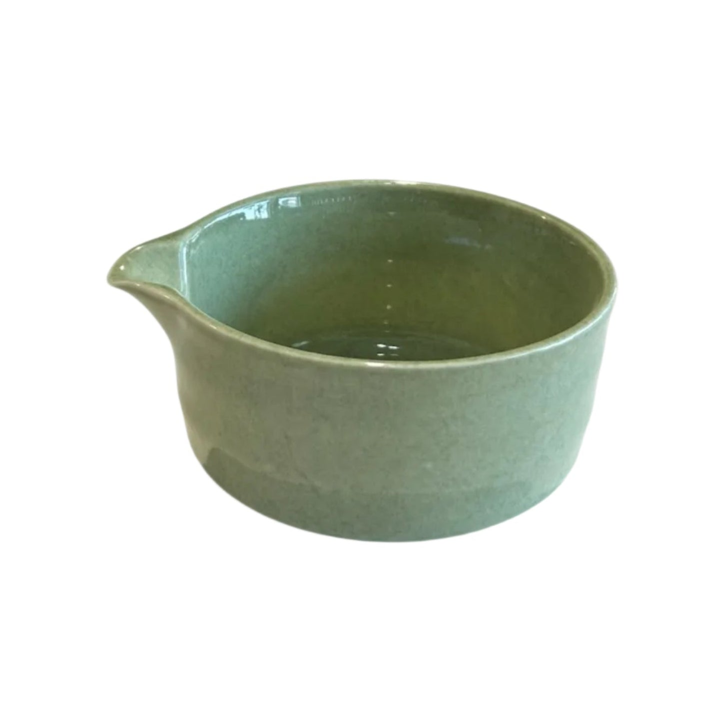 Bol a matcha avec bec verseur vert émeraude Maitre du thé