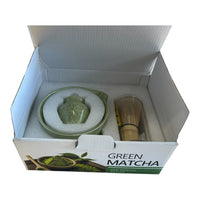 Boite cadeau avec un ensemble de prparation pour matcha avec bec verseur Maitre du thé