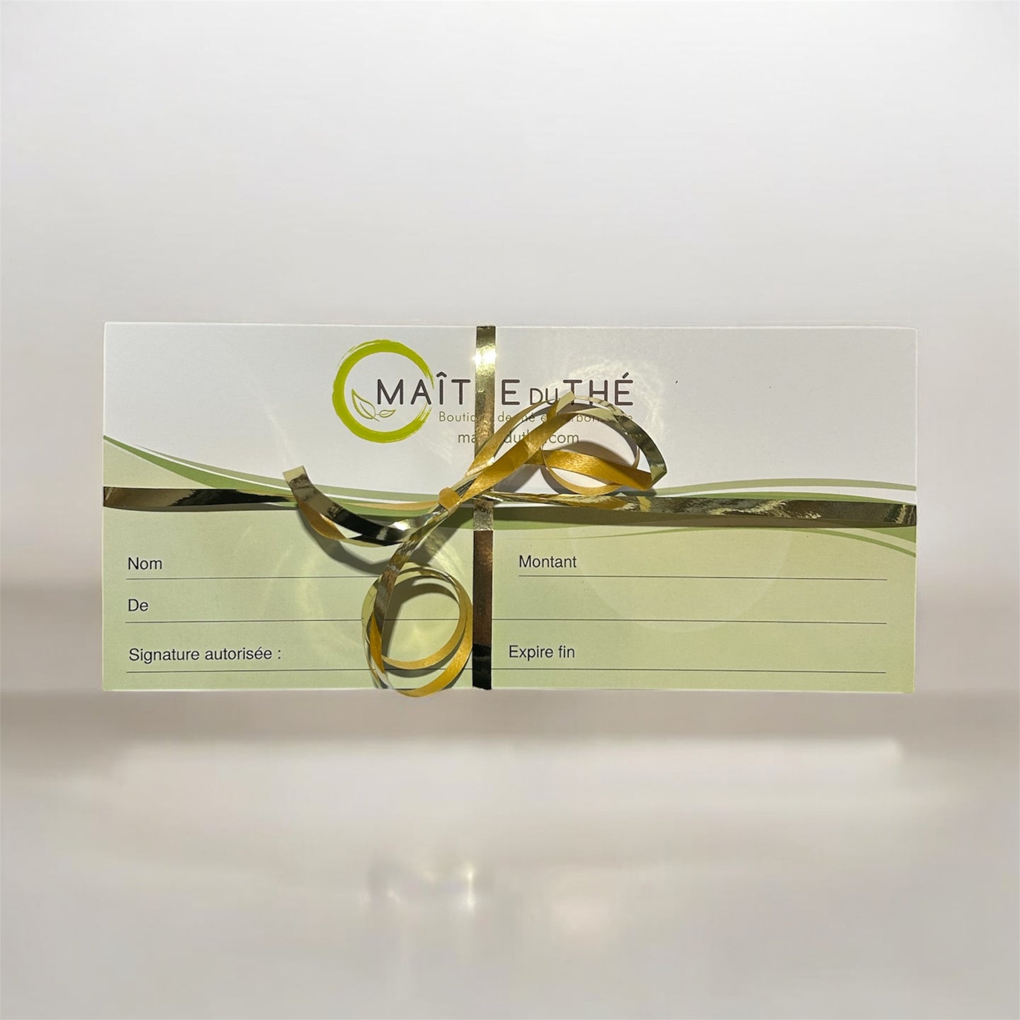 Certificat cadeau Maître du thé