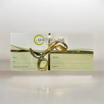 compare product Certificat cadeau Maître du thé