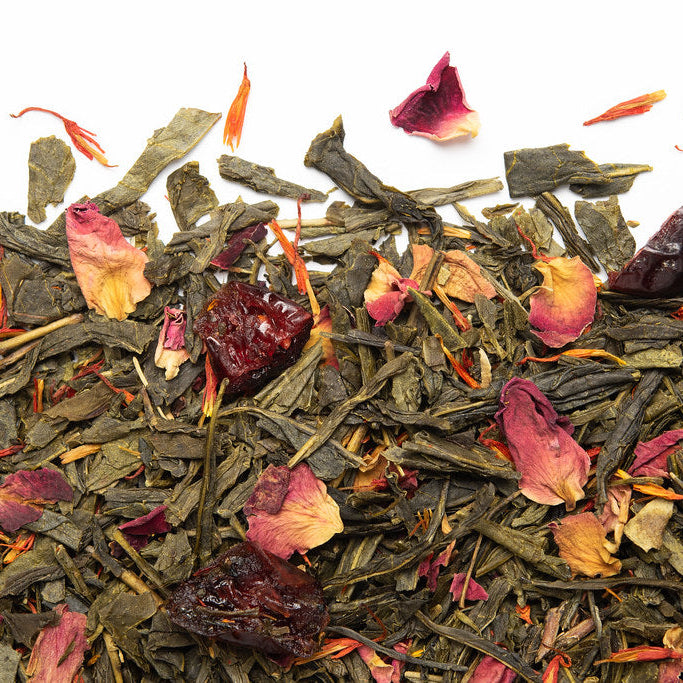 Thé vert ciel de canneberge