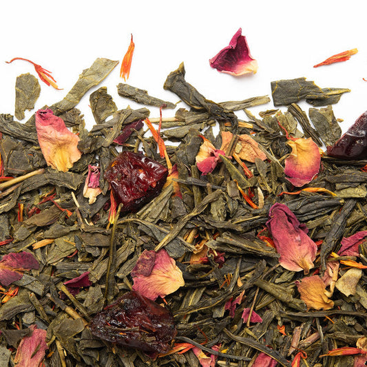 Thé vert ciel de canneberge