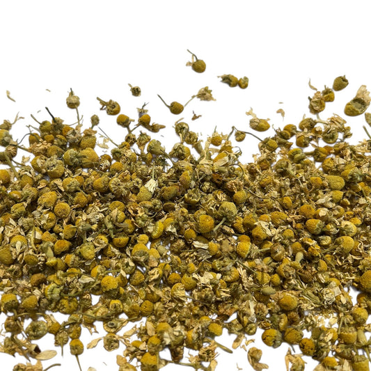 Fleurs de camomille en vrac