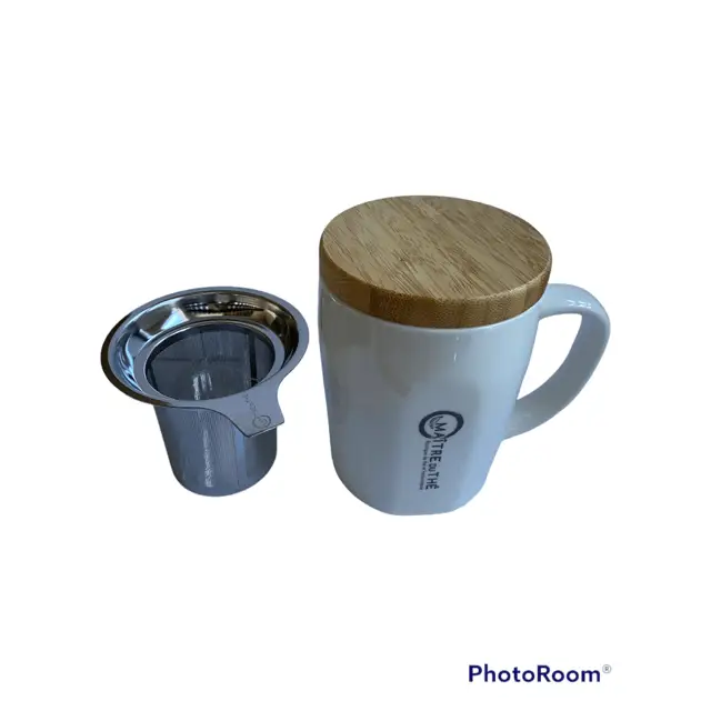 Tasse de thé 444 ml avec couvercle en bambou - Maître du Thé 