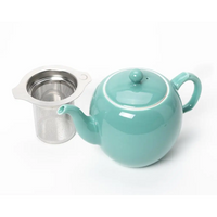 THÉIÈRE DE PORCELAINE 750ml bleu - Maître du Thé 